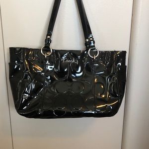 Authentic Coach patent leather purse